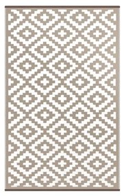 Nirvana bézs-fehér, kültérre is alkalmas, kétoldalas szőnyeg, 120 x 180 cm - Green Decore