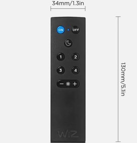 2 db-os szett dimmelhető LED izzó A60 E27/9W/230V 2700K Wi-Fi + távirányító - WiZ