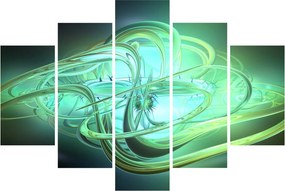 Zöld absztrakció kép (150x105 cm)