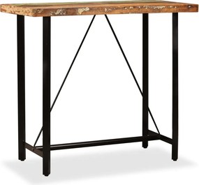 vidaXL tömör újrahasznosított fa bárasztal 120 x 60 x 107 cm