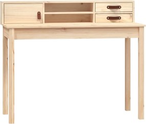 vidaXL tömör fenyőfa íróasztal 110 x 50 x 93 cm