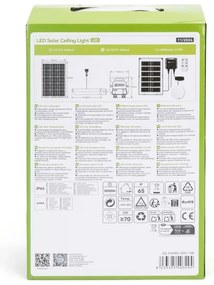 Aigostar - LED Napelemes lámpa LED/35W/12V 3000 mAh 6500K átm. 16,8 cm