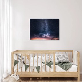 Égbolt tele csillagokkal képe (üvegen) (70x50 cm)