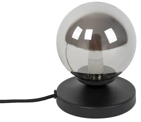 Modern asztali lámpa fekete füstüveggel - Athén