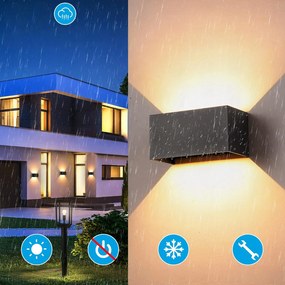 Fali Lámpa Led Homlokzati Lámpa Felső Alsó Belső/külső 24W