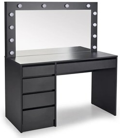 Öltözőasztal Hollywood XL, fekete