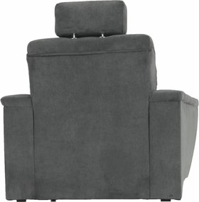 Fotel, szürke szövet, SANTIAGO