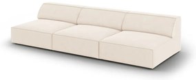 Krémszínű bársony kanapé 240 cm Jodie – Micadoni Home
