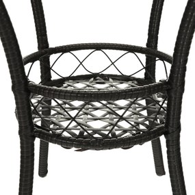 Kerti rattan szett 1+2, barna, LASAN