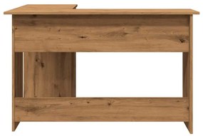vidaXL sarokasztal kézműves tölgy 120x140x75 cm műszaki fa