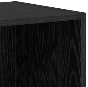 TV Szekrény Szett 2 pcs Musta tammi 37 x 37 x 142.5 cm Faanyag
