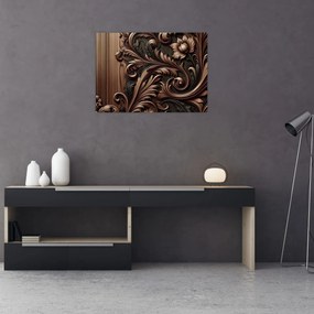 Üveg kép - Faminta minta (70x50 cm)