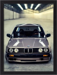 Bmw E30 3. generációs falikép poszter keretben 40x30 cm