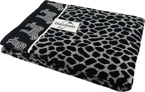 AFRIKA Strandtörölköző szürke leopárd 165x90cm