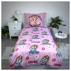 Egyszemélyes mikroszálas gyerek ágyneműhuzat 140x200 cm Paw Patrol – Jerry Fabrics