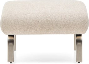 Bézs zsenília lábtartó Amsen – Kave Home