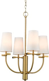 COSMOLIGHT P04190BR BOW Modern Csillár Fehér, Sárgaréz E14 IP20