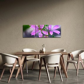 Részletes virágkép (órával) (90x30 cm)