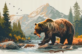 Poszter 45x30cm A hegyi patakok ura