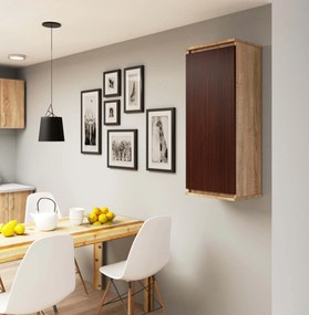 Függesztett szekrény Wren II (szonoma tölgy + wenge). Akció -14%. 1069111