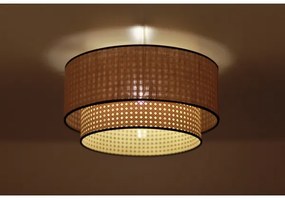 Duolla - Mennyezeti lámpa BOHO 1xE27/15W/230V átm. 45 cm bézs/rattan