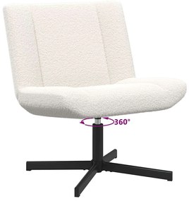 Forgószék Krém 63 x 75 x 76 cm Báránybőr