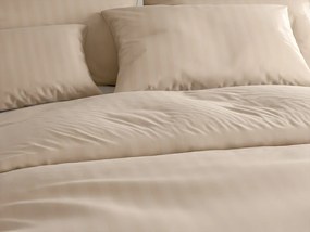 Mikroszálas hotel ágynemű JASMINE PURE cappuccino - 2 cm csíkos Ágyneműhuzat mérete: 70 x 90 cm | 140 x 200 cm