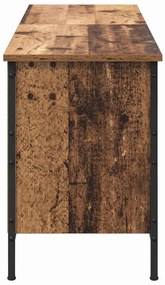 Cipőszekrény Öreg fa 131 x 35 x 50 cm Műszaki fa és vas