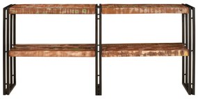 Konzolasztal 160x33x75 cm Tömör fa újrahasznosított