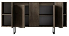 Luxe Walnut and Black szekrény