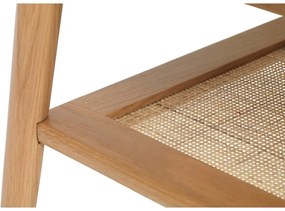 Natúr színű dohányzóasztal tölgyfa dekoros asztallappal 60x120 cm Barrali – Unique Furniture