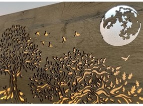 Li-Go 5042/DUB2 - LED fali dekoráció LED/24W/230V 110x50 cm tölgy/három tölgy