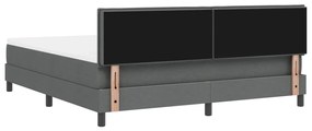 Boxspring Ágy Matrac Mályva Szürke 180x200 cm Szövet