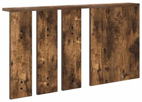 Fali Kabáthorog polcokkal Füstölt tölgy 85 x 10 x 45 cm Faanyag