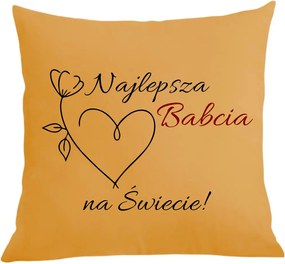 Párna párnahuzat Ajándék Nagyinak A legjobb nagymama a világon!