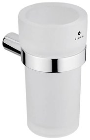 NIMCO BR 11058W-26 - Falra szerelhető fogkefe tartó BORMO matt üveg/fényezett króm