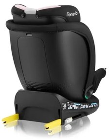 Lionelo NAVY i-Size 40-150 cm autósülés alapozattal, fekete/rózsaszín