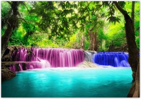 Fotótapéta flizelina 312x219 Színes vízesés