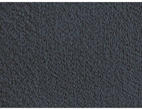 Sötétkék kárpitozott ágyneműtartós-ágytámla nélkül franciaágy ágyráccsal 160x200 cm Inera – Bobochic Paris