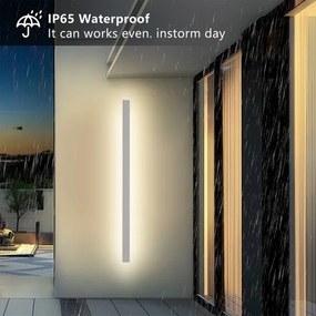 Brilagi - LED kültéri fali lámpatest LINEAR LED/32W/230V 3000K IP65 140 cm fehér CRI 90