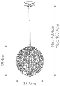 Csillár Ezüst ELSTEAD FE-ARABESQUE3