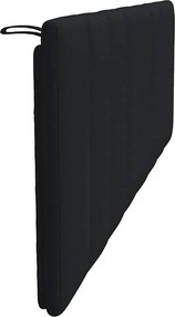 fekete szövet fejtámla párna Hanko 160 cm