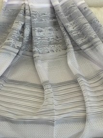 Kész függöny szürke-csíkos mintás 300x180 cm