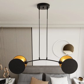 Emibig modern függeszték motif fekete arany emi1325/2