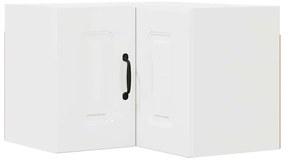 Fali konyhaszekrény Magas Fényű Fehér 57 x 57 x 40 cm Faanyag