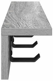 Fali Kabáthorog Szürke sonoma 60 x 10.5 x 10.5 cm Faanyag