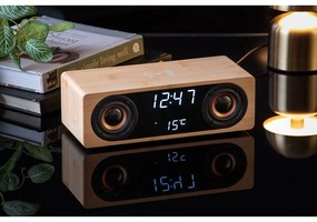 Digitális rádiós ébresztőóra vezeték nélküli töltővel Classic BT – Karlsson