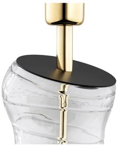 Argon 8036 - Asztali lámpa VENETO 1xE27/15W/230V fehér/sárgaréz/fekete