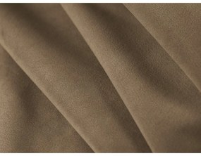 Szürkésbarna bársony kanapé 140 cm Abby – Micadoni