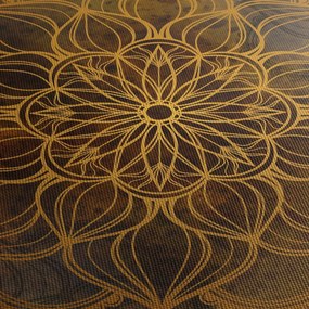 Kép - Az öröm mandala (órával) (90x30 cm)